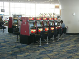 Slot machines at Vegas Airport 