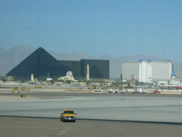 Vegas city from the airport