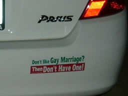 Don't like gay marriage? Then don't have one!