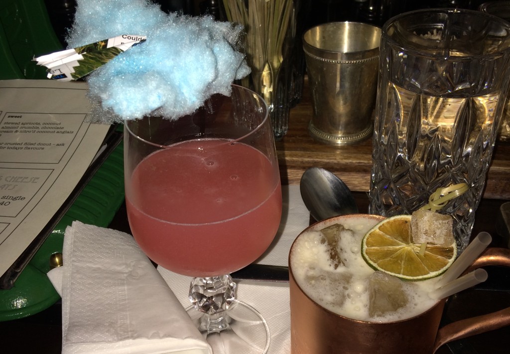 The Aviator (left) and Yuzu mule (right) at Eau de Vie.